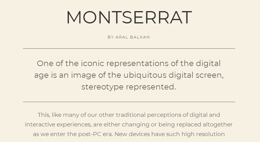 Montserrat - Google Fonts